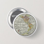 Western Hemisphäre Map Globe Travel Button (Vorne & Hinten)