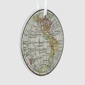 Western Hemisphäre Map Globe Travel Ornament (Vorderseite)