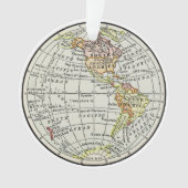 Western Hemisphäre Map Globe Travel Ornament (Vorderseite)