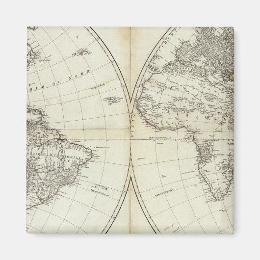 Western Hemisphäre oder Neue Welt Magnet (Vorne)