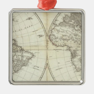 Western-Hemisphäre oder neue Welt Ornament Aus Metall