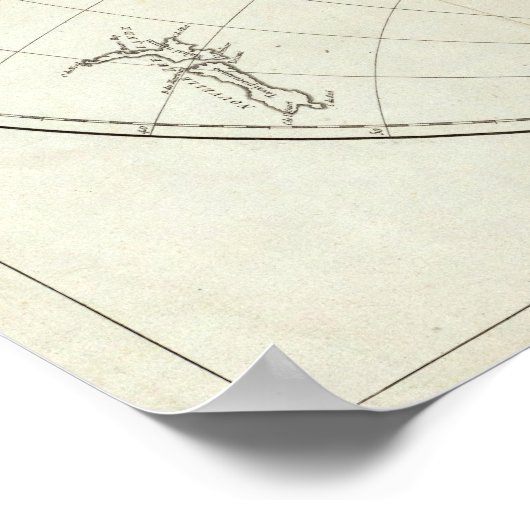 Western Hemisphäre oder Neue Welt Poster (Ecke)