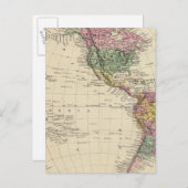 Western Hemisphäre Postkarte (Vorne/Hinten)