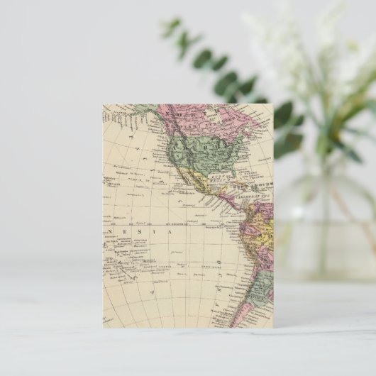 Western Hemisphäre Postkarte (Stehend Vorderseite)