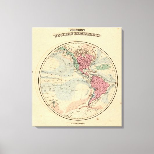 Western Hemisphere 6 Leinwanddruck (Vorderseite)