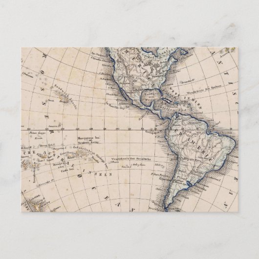 Western Hemisphere 6 Postkarte (Vorderseite)