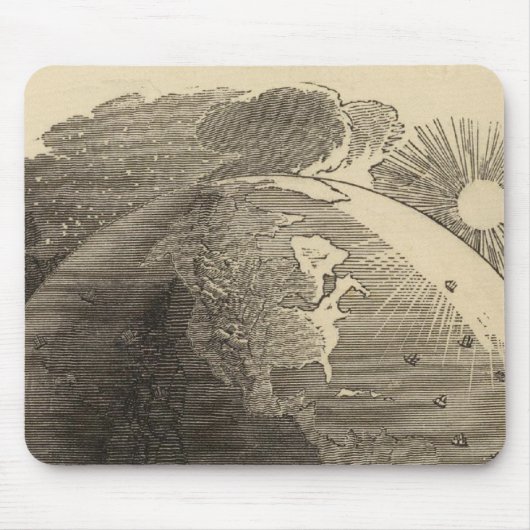 Western Hemisphere Karte von Goodrich Mousepad (Vorne)