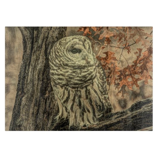 Western Herbst Blätter Eichenbaum Schneidebrett (Vorderseite)