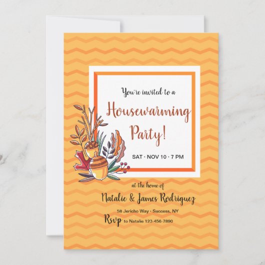 Western-Herbst-Einladung Einladung (Vorderseite)