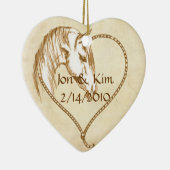 Western Herz Gastgeschenk Hochzeit Ornament Gesche (Rechts)