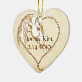 Western Herz Gastgeschenk Hochzeit Ornament Gesche (Links)