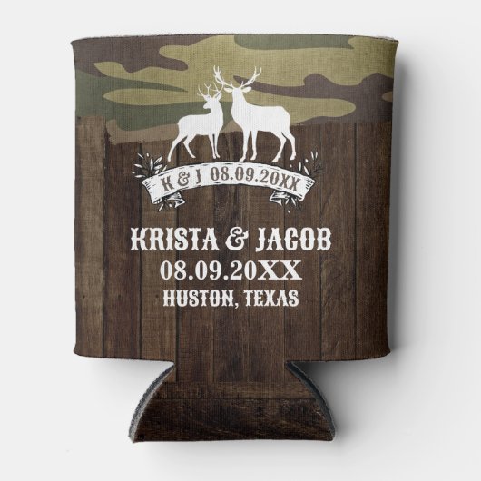 Western Hirsch Die Jagd ist über der Gastgeschenk Dosenkühler (Vorderseite)