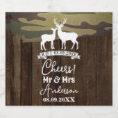 Western Hirsch die Jagd ist vorbei Hochzeit Bierflaschenetikett (Einzelnes Label)