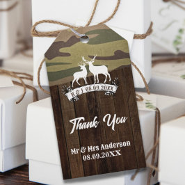 Western Hirsch die Jagd ist vorbei Hochzeit Geschenkanhänger