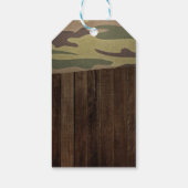 Western Hirsch die Jagd ist vorbei Hochzeit Geschenkanhänger (Rückseite)