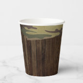 Western Hirsch die Jagd ist vorbei Hochzeit Pappbecher (Rückseite)