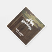 Western Hirsch die Jagd ist vorbei Hochzeit Serviette (Ecke)