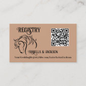 Western Hochzeit Begleitkarte (Vorderseite)