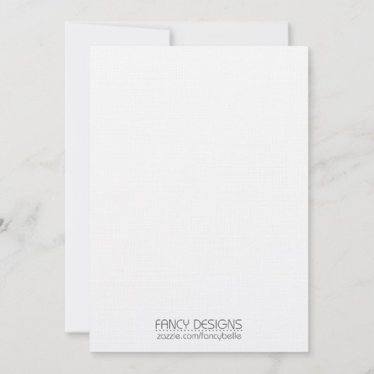 Western Hochzeit Einladung (Rückseite)