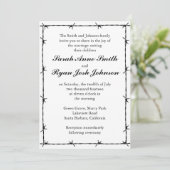 Western Hochzeit Einladung (Stehend Vorderseite)