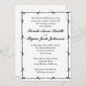 Western Hochzeit Einladung (Vorne/Hinten)