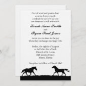 Western-Hochzeit Einladung (Vorne/Hinten)