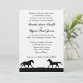 Western-Hochzeit Einladung (Stehend Vorderseite)