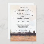 Western Hochzeit Einladung (Vorne/Hinten)