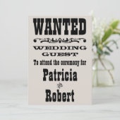 Western Hochzeit| Einladung (Stehend Vorderseite)