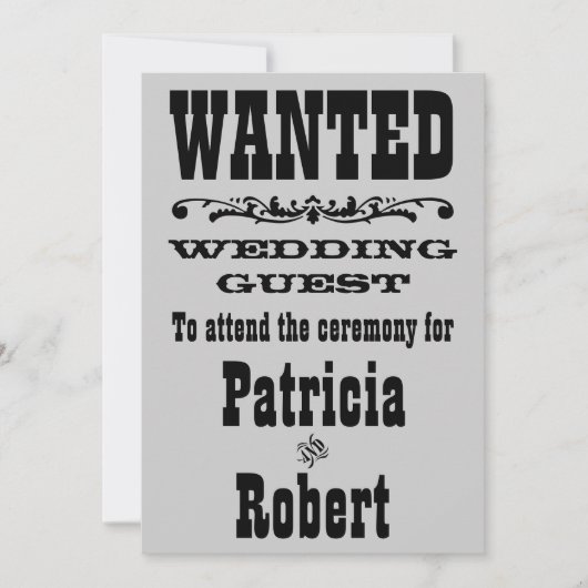 Western Hochzeit | Einladung (Vorderseite)