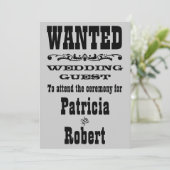 Western Hochzeit | Einladung (Stehend Vorderseite)