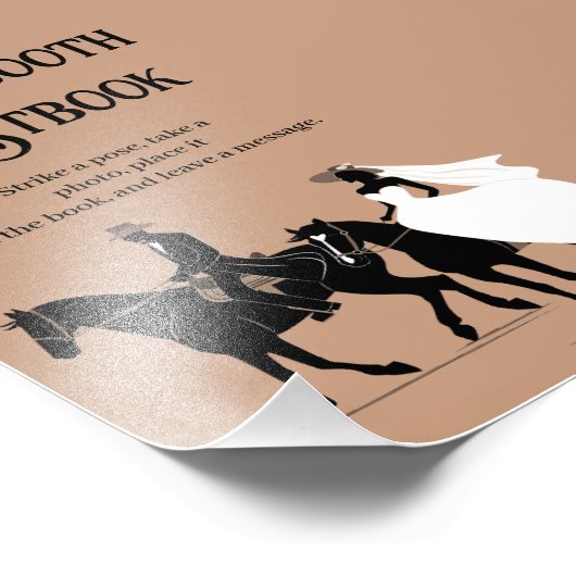 Western Hochzeit Fotodruck (Ecke)