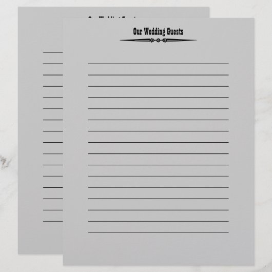 Western Hochzeit | Gästebuchseiten (Vorne/Hinten)