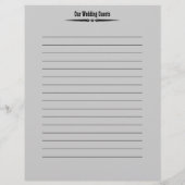 Western Hochzeit | Gästebuchseiten (Rückseite)