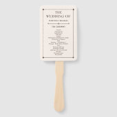 Western Hochzeit rustikales Land Hochzeit Hand Fan Fächer (Vorderseite)