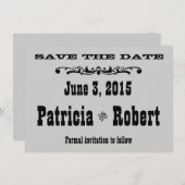 Western Hochzeit | Save The Date (Vorne/Hinten)