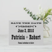 Western Hochzeit | Save The Date (Stehend Vorderseite)
