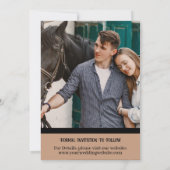 Western Hochzeit speichern Einladung (Rückseite)