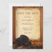 Western-Hochzeit speichern Sie das Datum Save The Date (Vorderseite)