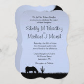 Western Hochzeit Thema Einladung (Vorne/Hinten)