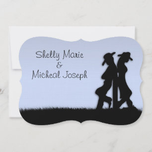 Western Hochzeit Thema Einladung