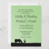 Western Hochzeit Thema Einladung (Vorderseite)