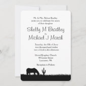 Western Hochzeit Thema Einladung (Vorderseite)