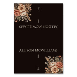 Western Hochzeitblumen - Vegetarier Tischnummer