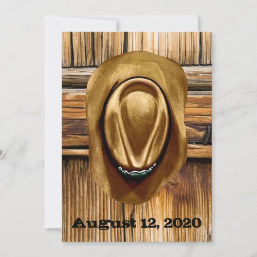 Western Hochzeiten - 5 Zoll x 7 Zoll Einladung (Vorderseite)