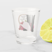 Western-Hochzeits-Cowboystiefel-Hut-Rosen Schnapsglas (Rückseite)