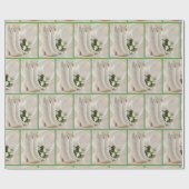 Western-Hochzeits-Cowboystiefel und Geschenkpapier (Flach)