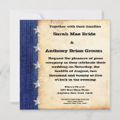 Western-Hochzeits-Einladungen - 5,25" x 5,25" Einladung (Rückseite)