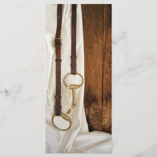 Western-Hochzeitsprogramm für White Satin und Hors Programm (Vorderseite)