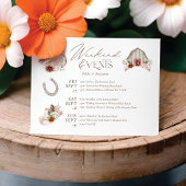 Western Hochzeitsreise am Wochenende Begleitkarte